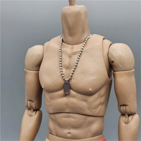 1/6 Scale Male Soldier Model Figure Doll Stainless Steel Pendant Necklace for 12 Inch Movable Action Figure Doll Toy Miniatures Accessories Doll