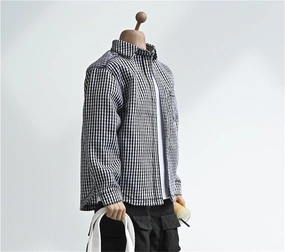 1/6 Scale Male Soldier Model Figure Doll Workwear Plaid Shirt for 12 Inch Movable Doll Action Figure Miniatures Accessories Doll