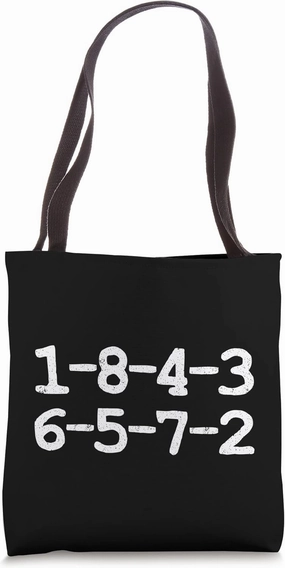 1-8-4-3-6-5-7-2 Firing Order V8 Big Block Car Guy Garage Tote Bag