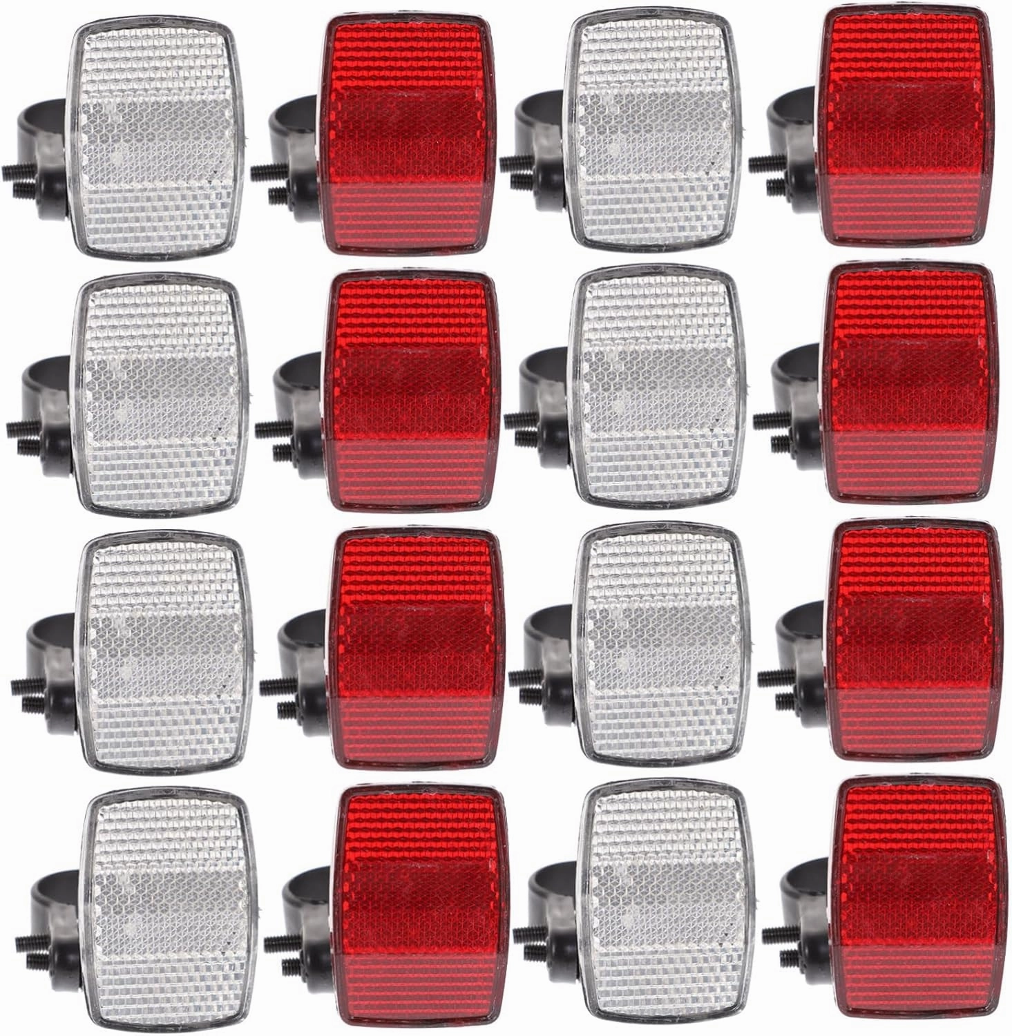 1Set Mountain Bike Reflectors High Reflective Warning Tool for Enhanced Visibility Easy Installation for Bicycles Design for Night Cycling