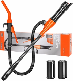 2025 Upgraded Portable Power Pump, Battery Operated Electric Siphon Pump, Hand Fuel Transfer Pump, Portable Battery Pump for Gas, Fuel, Diesel, Water Transfer (1PC)
