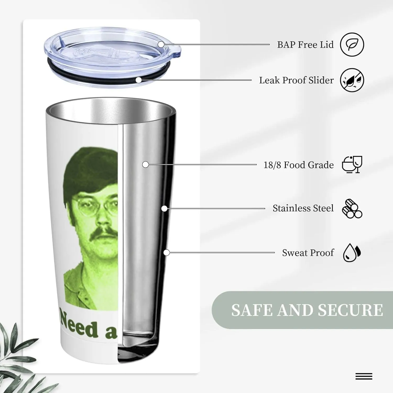 20oz Straw Cup with Straw, Edmund Kemper,Need a ride？Mug,Serial Killers, Cult Leader Mug, Dark Humor Mug, Funny Coffee Mug