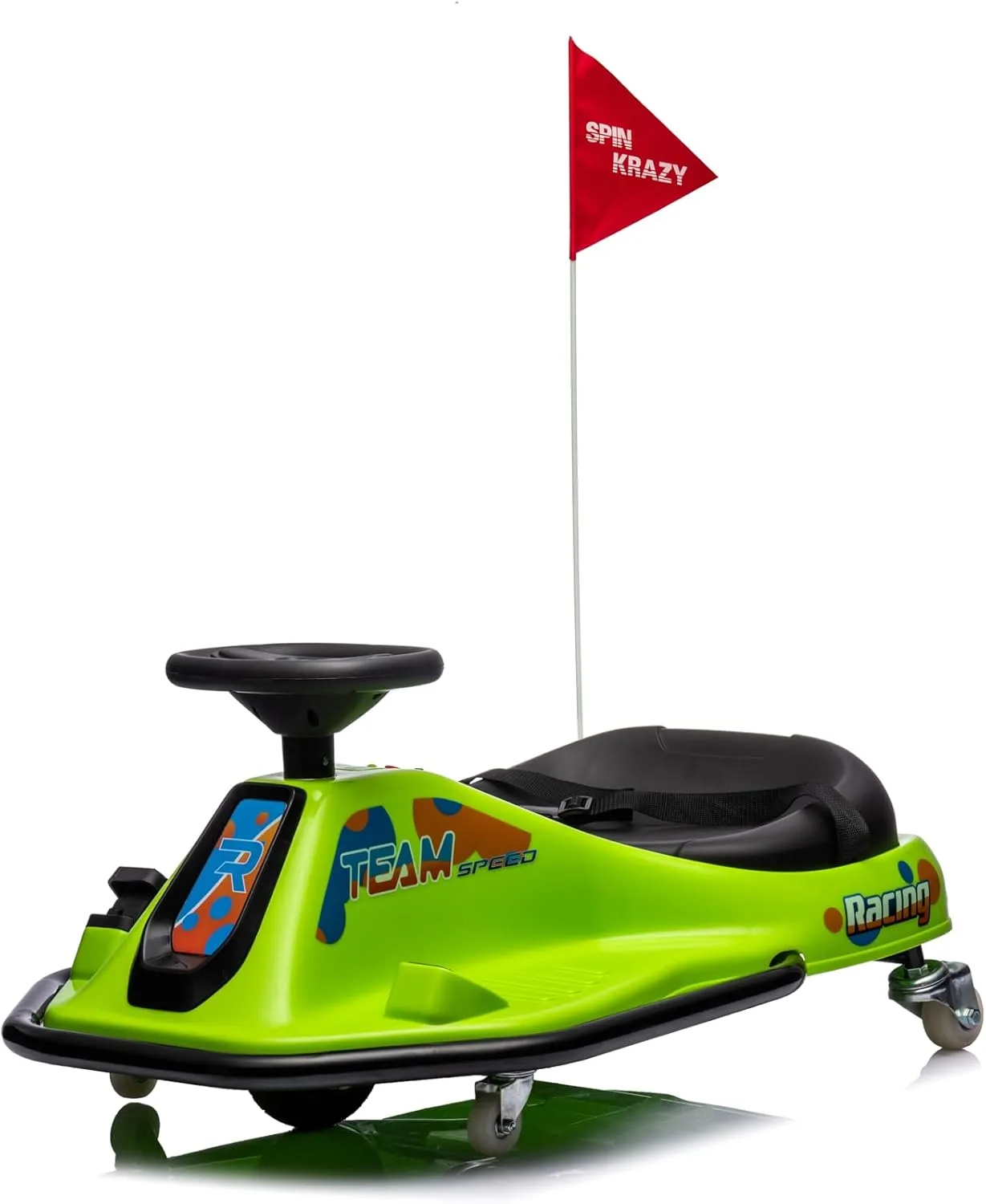 24V Kids Ride On Go Kart, Electric Drift Toy Car for Children Aged 3-8, Featuring High/Low Speed Settings and Easy Drifting System, Supports Up to 176 Lbs