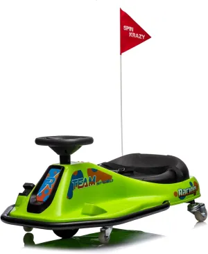 24V Kids Ride On Go Kart, Electric Drift Toy Car for Children Aged 3-8, Featuring High/Low Speed Settings and Easy Drifting System, Supports Up to 176 Lbs