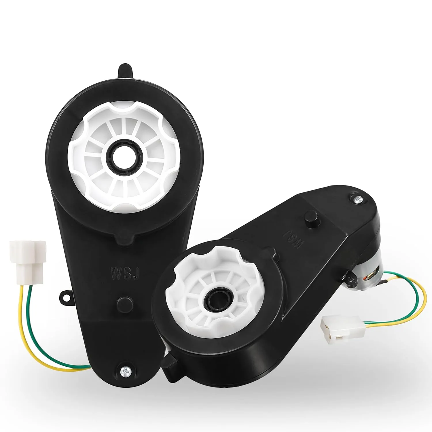 2Pcs 24V Replacement Parts for Kids Ride On Toy Car,24V 40000RPM Gear Box for Kids Electric Ride On Toy Car,24V RS555 40000RPM Ride On Toy Car Conversion High Speed Drive Engine Motor Gearbox