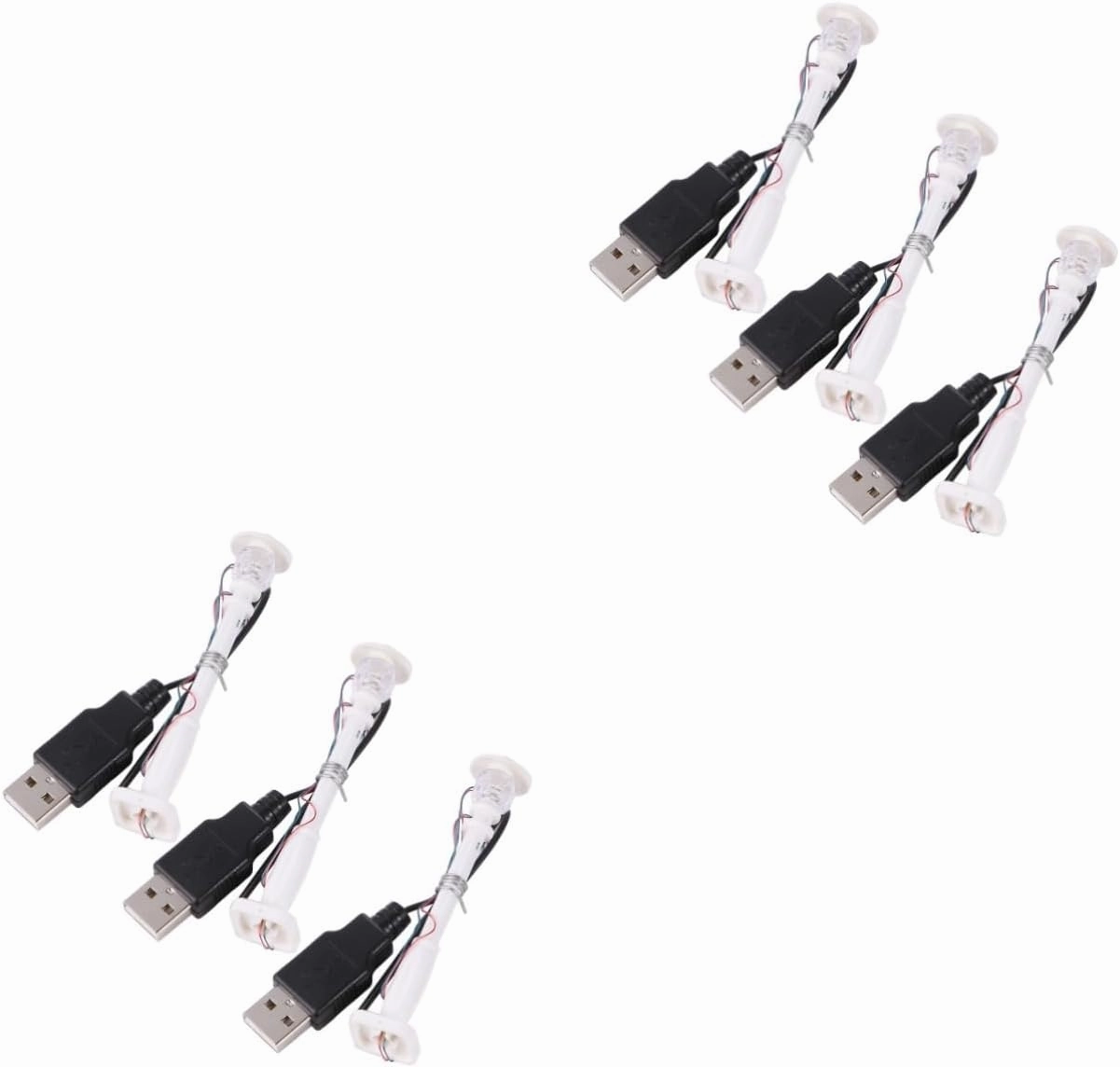 2sets Decorative Miniature Lights Led Street Lamp Post Toy Accessory 3pcs*2
