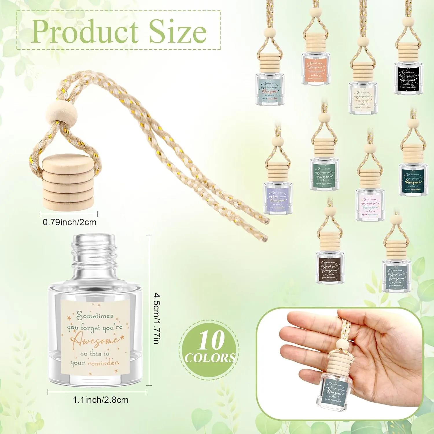 30 Pcs Inspirational Gifts Bulk Empty Car Air Freshener Diffuser Hanging Sometimes You Forget You're Awesome Appreciation Thank You Gifts for Employee Social Worker Dental Assistant Staff