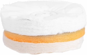 3pcs Buffing Mop Kit Premium Cloth Polishing Wheels for Bench Buffer Tools Reusable and Washable Achieve Smooth Finish Hard Delicate for Detailed Work