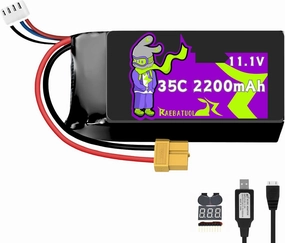 3S 11.1V 2200mAh 35C (Burst 70C) LiPo Battery XT60 Plug(Yellow),Fit for RC Airplane Quadcopter Helicopter FPV Drone,Rock Crawlers,4WD Trailfinder 2, Remote Control Speed Boat with Charger