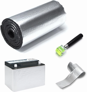 40"x7" Car Battery Insulation Kit - Cold Weather Thermal Wrap Insulation Kit for Car Marine Motocycle,Insulating Cover with Self-Adhesive Backing, Acid and Heat Tolerant Shield