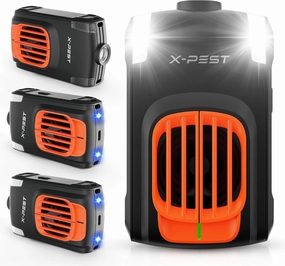 4 Packs Rodent Repellent for Car Engines, Rodent Repellent Ultrasonic Under Hood Animal Repeller Battery Powered Indoor, Mouse Repellent with Ultrasonic Wave and LED Flashlight, Rats Mice Squirrels