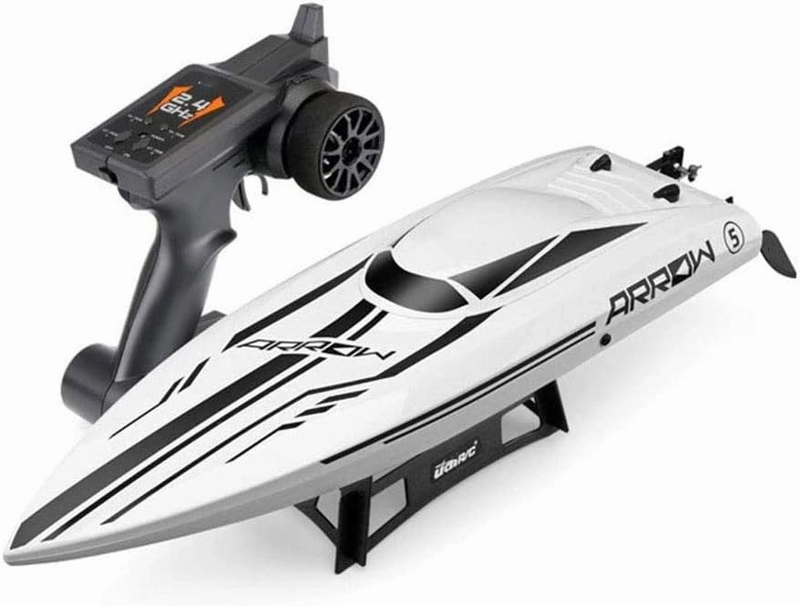 63Cm Large Brushless Electric Racing 2.4Ghz RC Boat - 35MPH Top Speed RC Speedboat Self Righting Racing Boats Water Circulation Cooling System Water Separation Induction 2 Rechargeable Battei