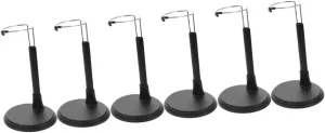6pcs Height Adjustable Doll Stand Action Figure Support Bracket Expandable Waist Wire for Display Suitable for Various Dolls and Models Space-saving Design