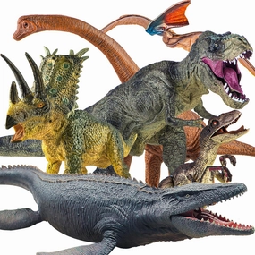 6PCS Jumbo Dinosaur Toy Set, Realistic Dinosaur Toys for Kids - Large Dino Playset for Boys and Girls 3 4 5 6 7 Year Old Children Birthday Dinosaur Lovers