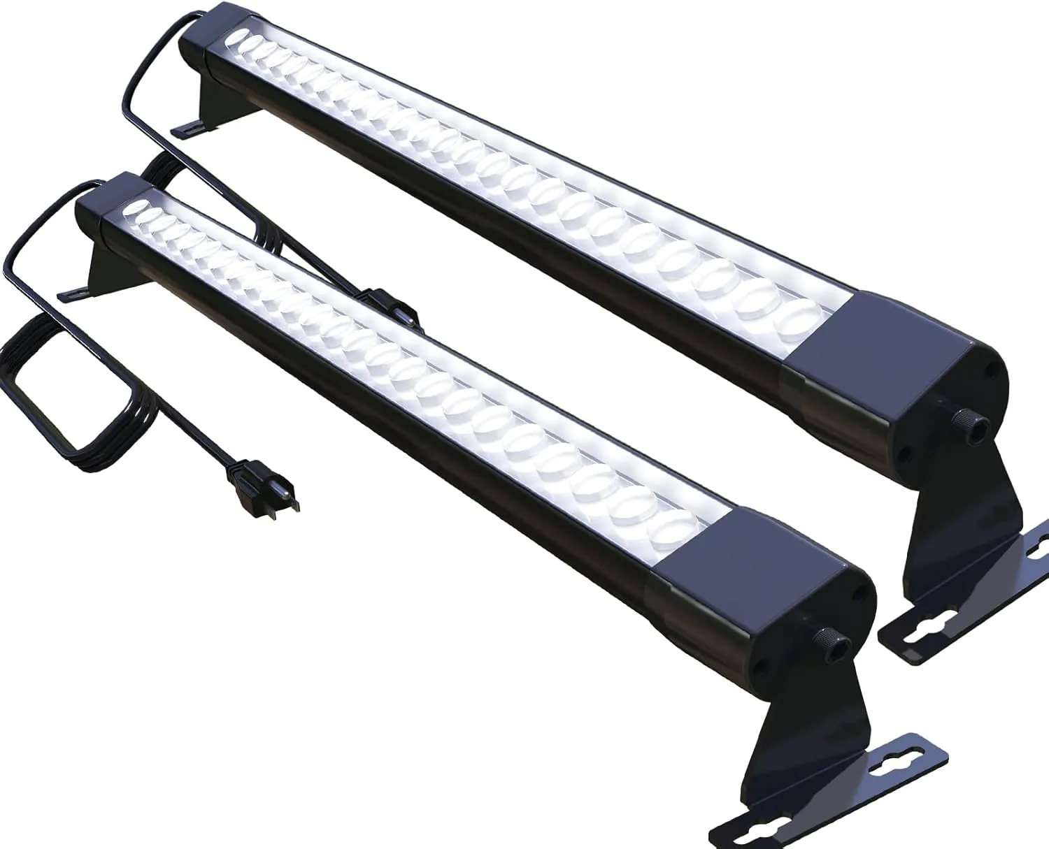 72W LED Wall Washer Light Bar, 4FT 5000K Daylight Cool White Wall Washer Lights, 3850lm IP67 Waterproof Outdoor Led Light Bar for Building Landscape Garden Commercial, Plug in, 2 Pack