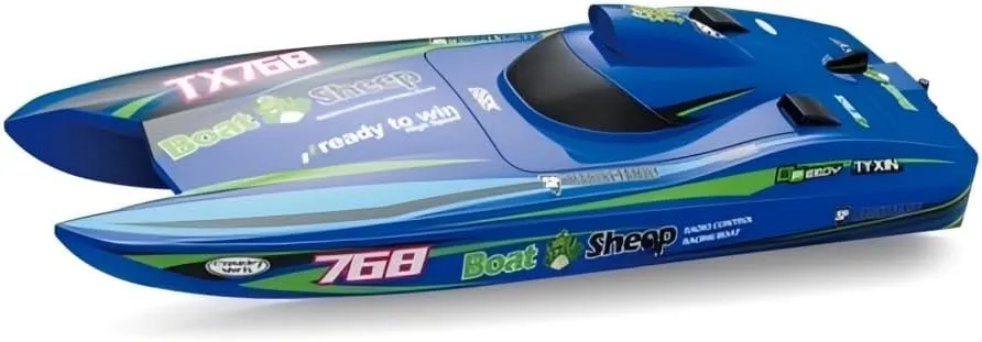 768 Brushless High-Speed RC Speedboat – Fully Large Electric Remote Control Racing Boat with 2.4GHz System & Streamlined Turbo Hull for Lake and Open Water