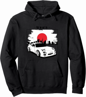 90's Japan Legend Mazda RX-7 Drift King Car Enthusiast Pullover Hoodie