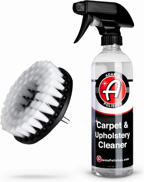 Adam's Polishes Carpet Drill Brush Combo - A Cleaning Tool Attachment For Scrubbing/Cleaning Carpet, Upholstery, Leather Seats & Chairs, Floor Mats, Trunk, Furniture, Interior Boat, RV & Accessories