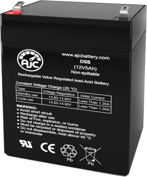 AJC Battery Compatible with Rock Wheels Lamborghini Urus Car Toy 12V 5Ah Ride-On Toy Battery