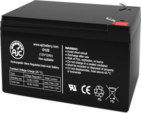 AJC Battery Compatible with Kid Trax Dodge Charger Police Car 04KT1081 12V 12Ah Ride-On Toy Battery