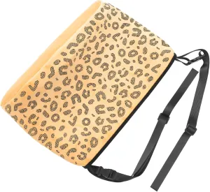 Alipis Large Capacity Car Rear Seat Organizer Leopard Print Bag Holder Rhinestones Stylish Practical for Women Cabs Suvs