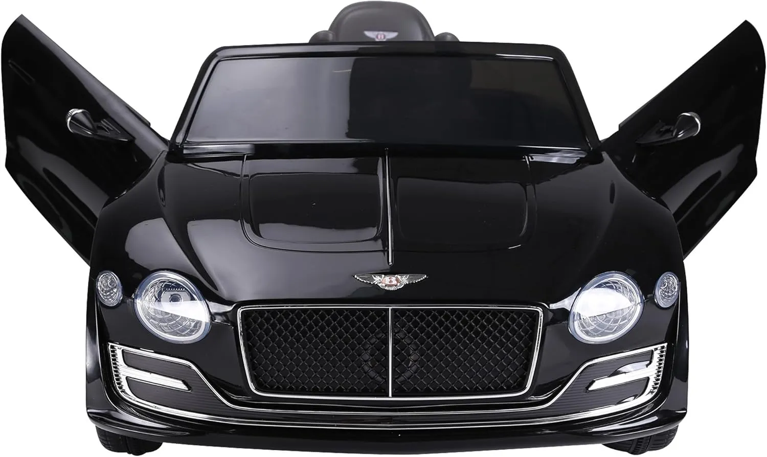 Aosom Licensed Bentley EXP12 Kids Electric Car with Parent Remote Control, 12V Ride on Car with Butterfly Doors, Startup Sound, Suspension, MP3 Player, Songs, Horn, Lights, Black