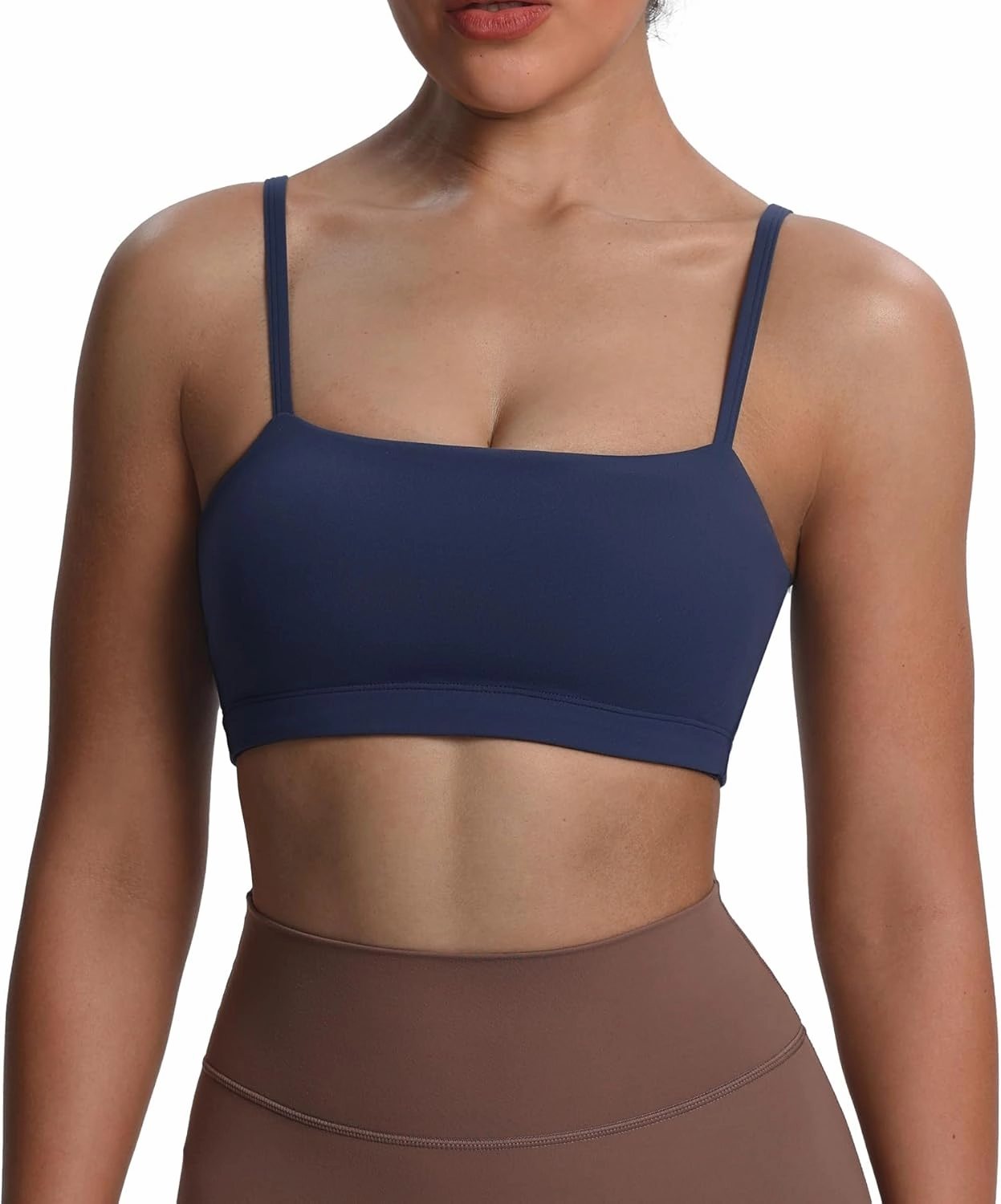 Aoxjox Women's Workout Bandeau Sports Bras Training Fitness Running Yoga Crop Tank Top