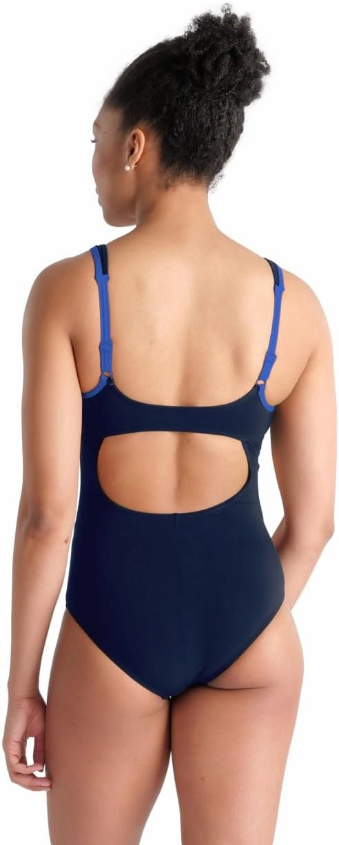 ARENA Bodylift Women's Makimurax B-Cup One Piece Shaping Swimsuit Strap Back UV Protection Tummy Control Ladies Bathing Suit