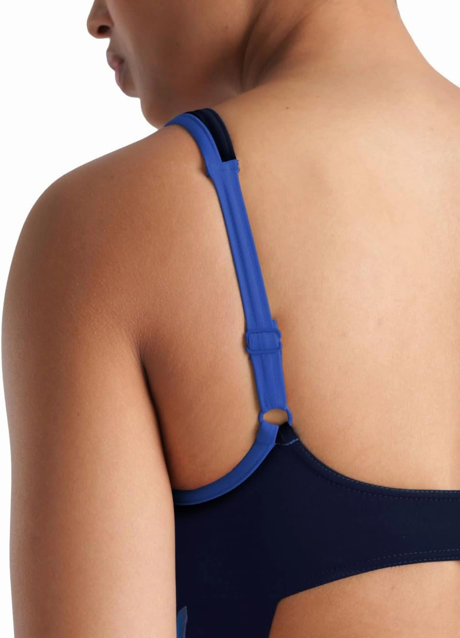ARENA Bodylift Women's Makimurax B-Cup One Piece Shaping Swimsuit Strap Back UV Protection Tummy Control Ladies Bathing Suit
