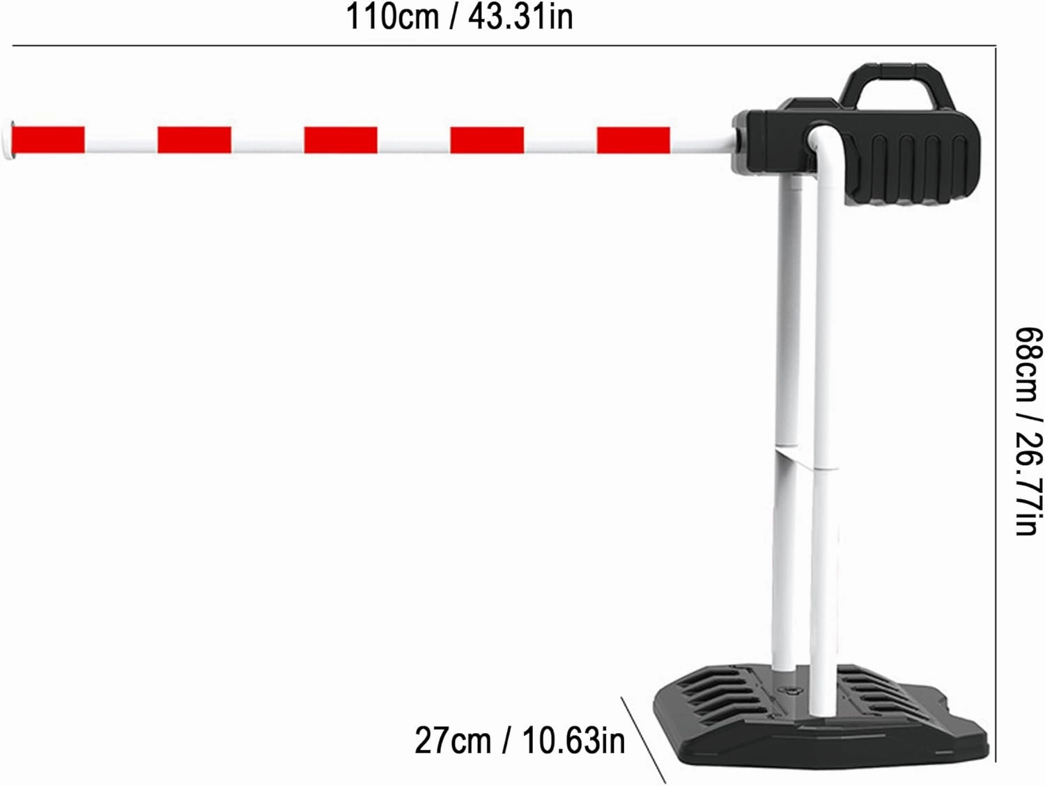 ARTFILIF Road Lifting Rod Toy - Simulated Manual Parking/Gate/Road Barrier Operator, Educational Toy for Kids, Parent-Child Interactive Road Toy with Reflective Safety Tape