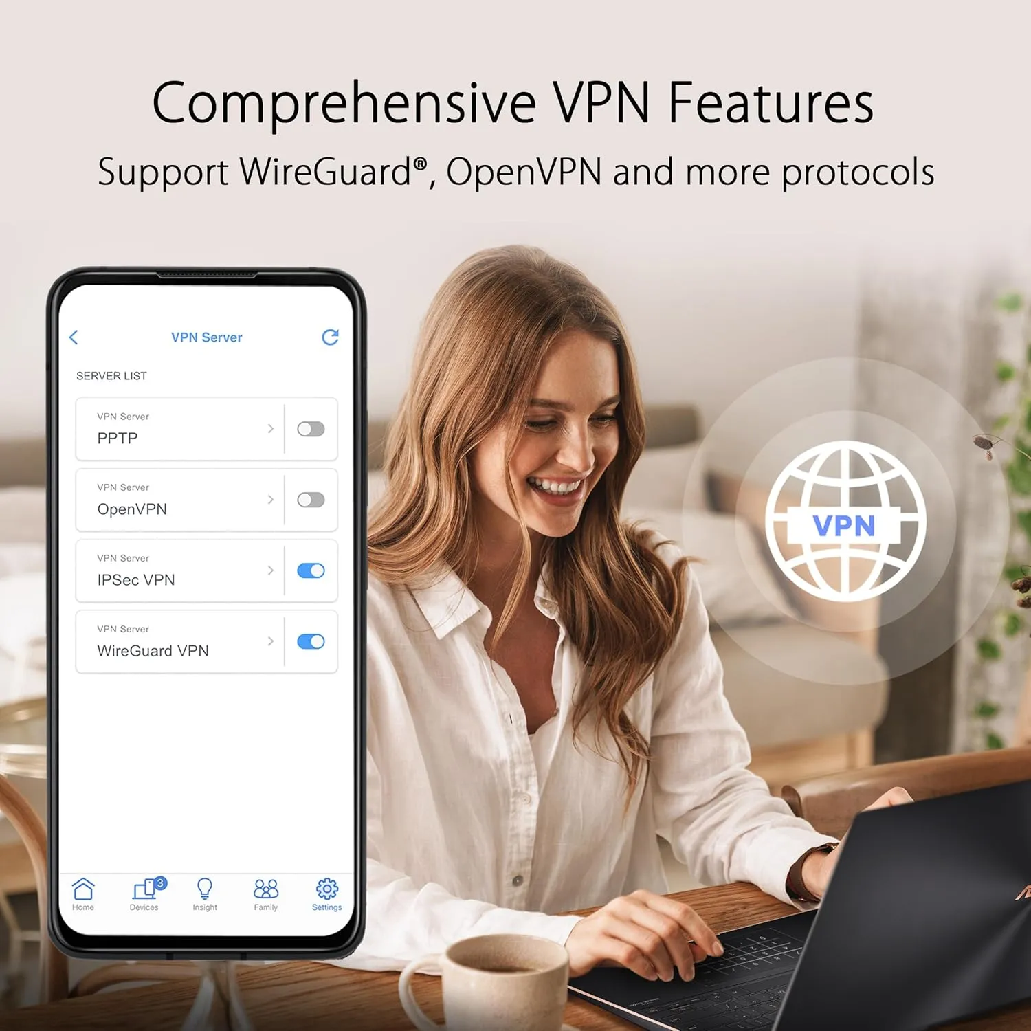 ASUS ZenWiFi AX6600 Tri-Band Mesh WiFi 6 System (XT8 1PK) - Whole Home Coverage up to 2750 sq.ft & 4  rooms, AiMesh, Included Lifetime Internet Security, Easy Setup, 3 SSID, Parental Control, Charcoal
