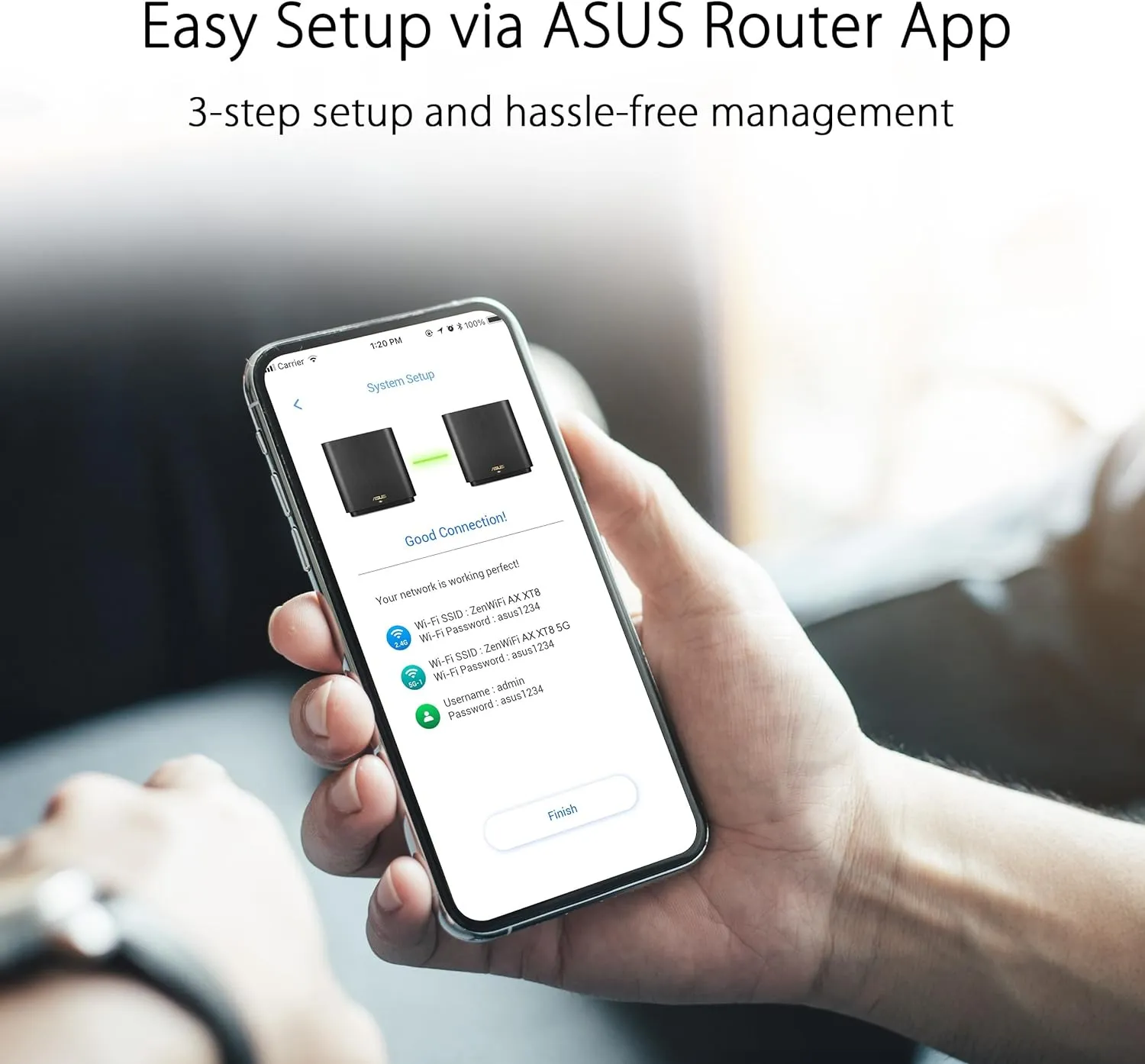ASUS ZenWiFi AX6600 Tri-Band Mesh WiFi 6 System (XT8 1PK) - Whole Home Coverage up to 2750 sq.ft & 4  rooms, AiMesh, Included Lifetime Internet Security, Easy Setup, 3 SSID, Parental Control, Charcoal