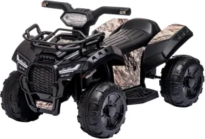 ATV for Kids, 6V Battery Powered Toddler 4 Wheeler w/Music, Light, 1.2mph Max Speed, Kids ATV 4 Wheeler 18-36 Months, Black