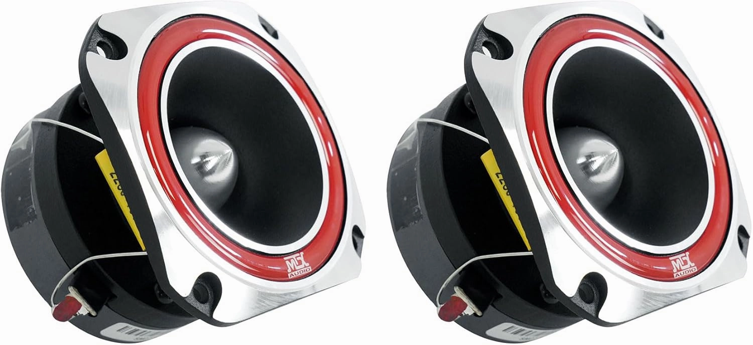 Audiosavings Bundle: (2) MTX Thunder RTX3 3 100 Watt RMS 4-Ohm Car Audio Bullet Tweeters