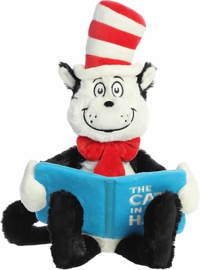 Aurora® Whimsical Dr. Seuss™ Storytime Cat in The Hat Stuffed Animal - Magical Storytelling - Officially Licensed - Black 17 Inches