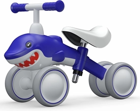 Baby Balance Bikes Seat Adjustable Toddler Riding Toy for 1   Year Old Boys Girls, 12-48 Months Baby's First Bike First Birthday Blue Shark