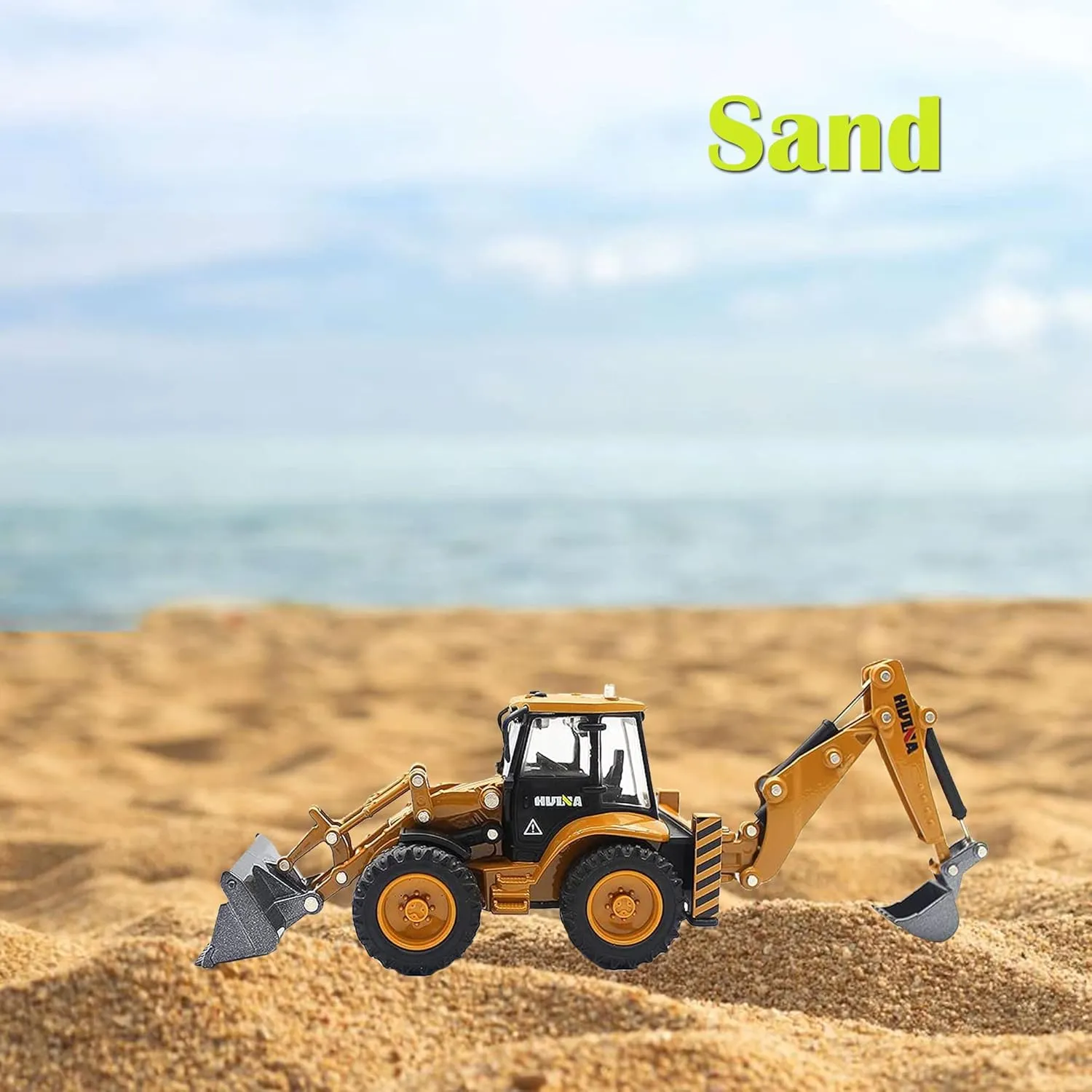 Backhoe Loader Excavator Truck Toys for Kids 1/50 Metal Engineering Vehicle Construction Tractor Model Collection Bulldozer Back Hoe Truck Decoration Toy Gift for Kids