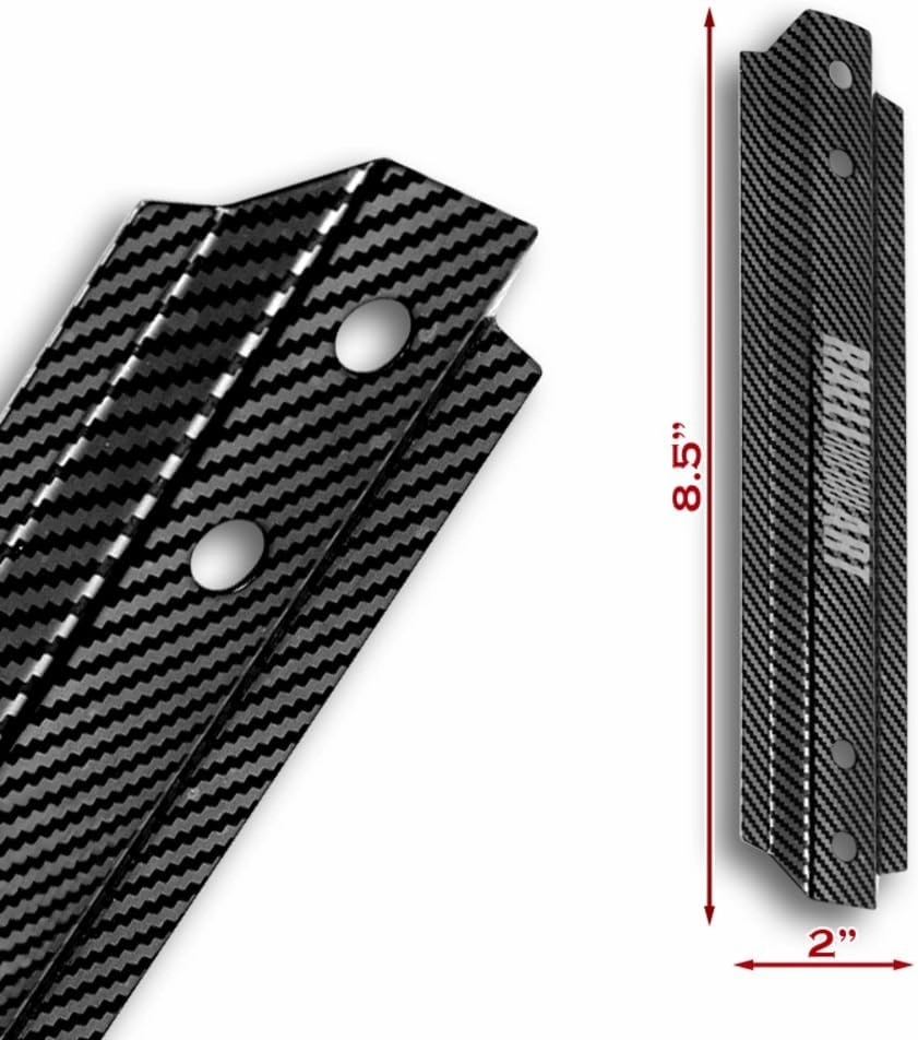 Battery Hold Down Bracket, Aluminum Battery Tie Down Bracket, Battery Tray for Car Battery Mount Bracket Fits for Mitsubishi Ralliart, Car Battery Lock Down- with 9inches J Bolts (Carbon Look)