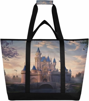 Beauty Castle Reusable Insulated Lunchbox Cooler Bag, Leakproof Kitchen Grocery Bag Collapsible Portable Cooler Tote Bag for Picnic, Camping, Office, Travel