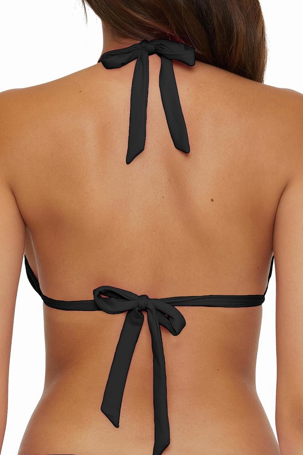 BECCA Women's Standard Color Code Triangle Bikini Top, Adjustable, Tie Back, Swimwear Separates
