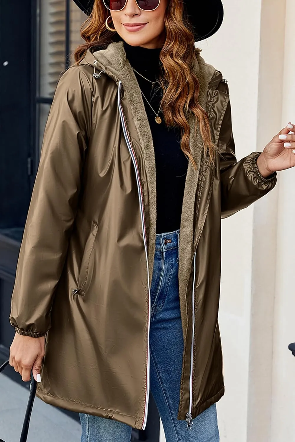 Bellivera Women Lightweight Coat Short Quilted Puffer Long Sleeve Belted Jacket Pockets
