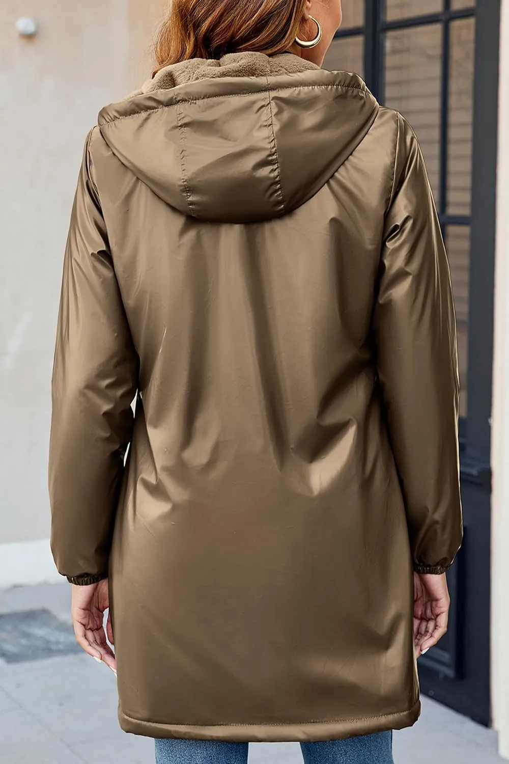 Bellivera Women Lightweight Coat Short Quilted Puffer Long Sleeve Belted Jacket Pockets