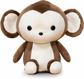 Bellzi Brown Monkey Stuffed Animal Plush Toy - Adorable Soft Monkey Toy Plushies and Gifts - Perfect Present for Kids, Babies, Toddlers - Monki