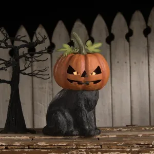 Bethany Lowe Black Cat Jack O'Lantern