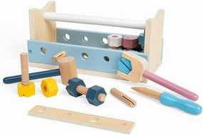 Bigjigs Toys FSC Certified Activity Workbench - Eco-Friendly Toddler Workbench & Kids Tool Bench with Wooden Tools for 12  Months, Quality Role Play Construction Toys
