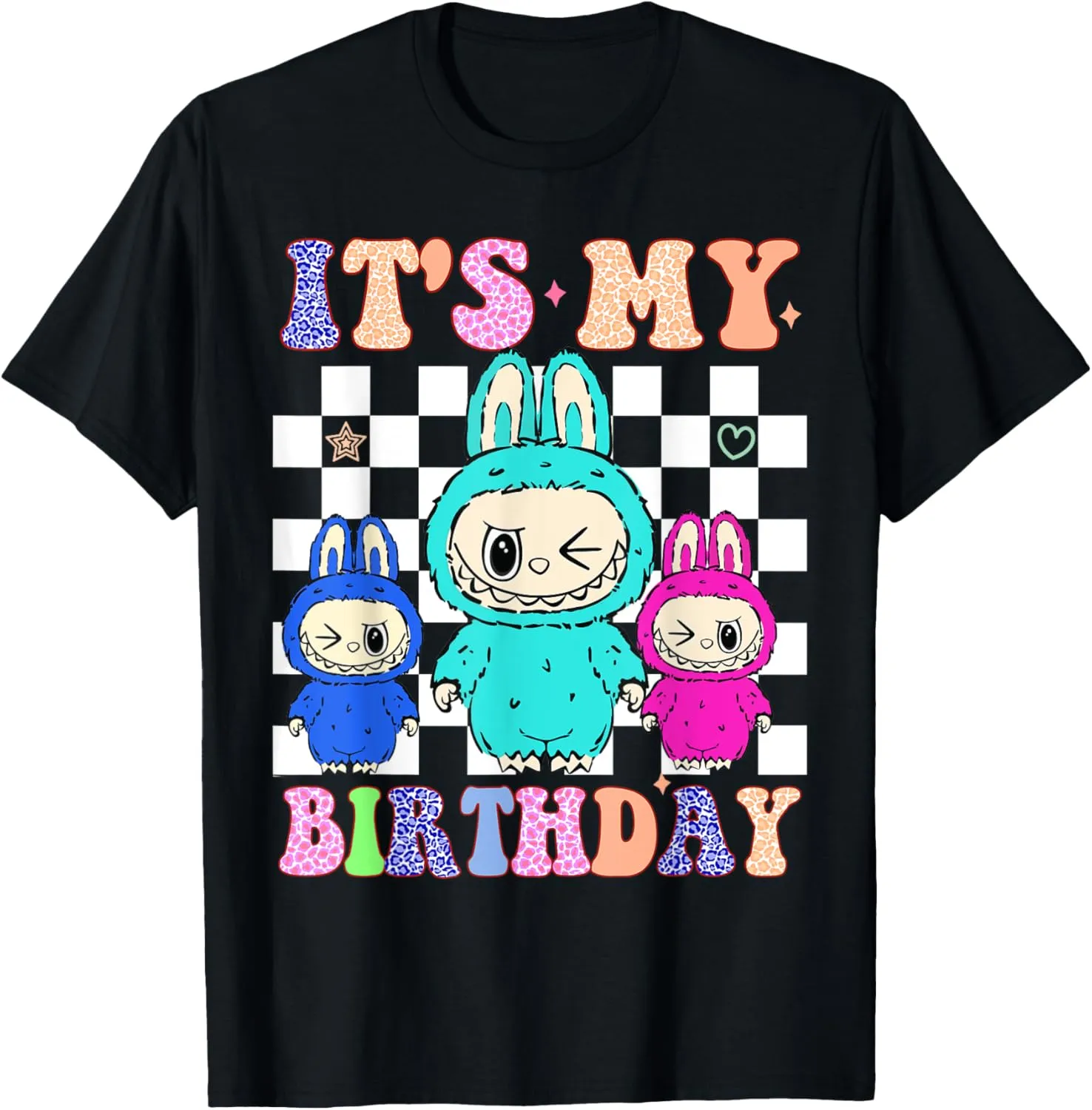 Birthday Girl Labubu | it's my birthday Kids Cartoon toy T-Shirt
