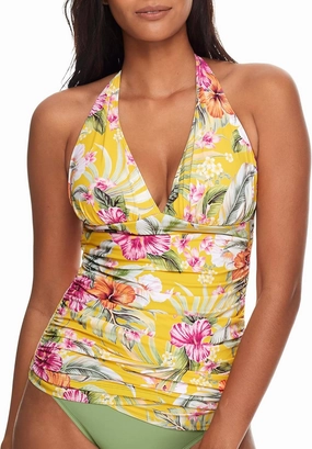 Bleu Rod Beattie womens Paradiso Halter Tankini Top