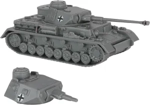 BMC CTS WW2 German Panzer IV Tank - Gray 1:38 Plastic Army Military Vehicle