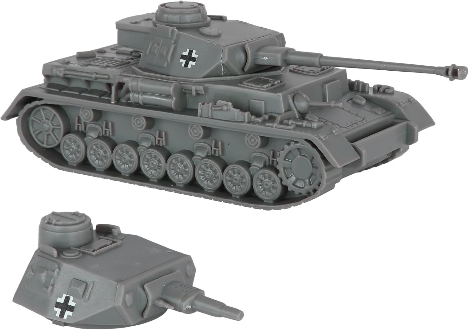 BMC CTS WW2 German Panzer IV Tank - Gray 1:38 Plastic Army Military Vehicle