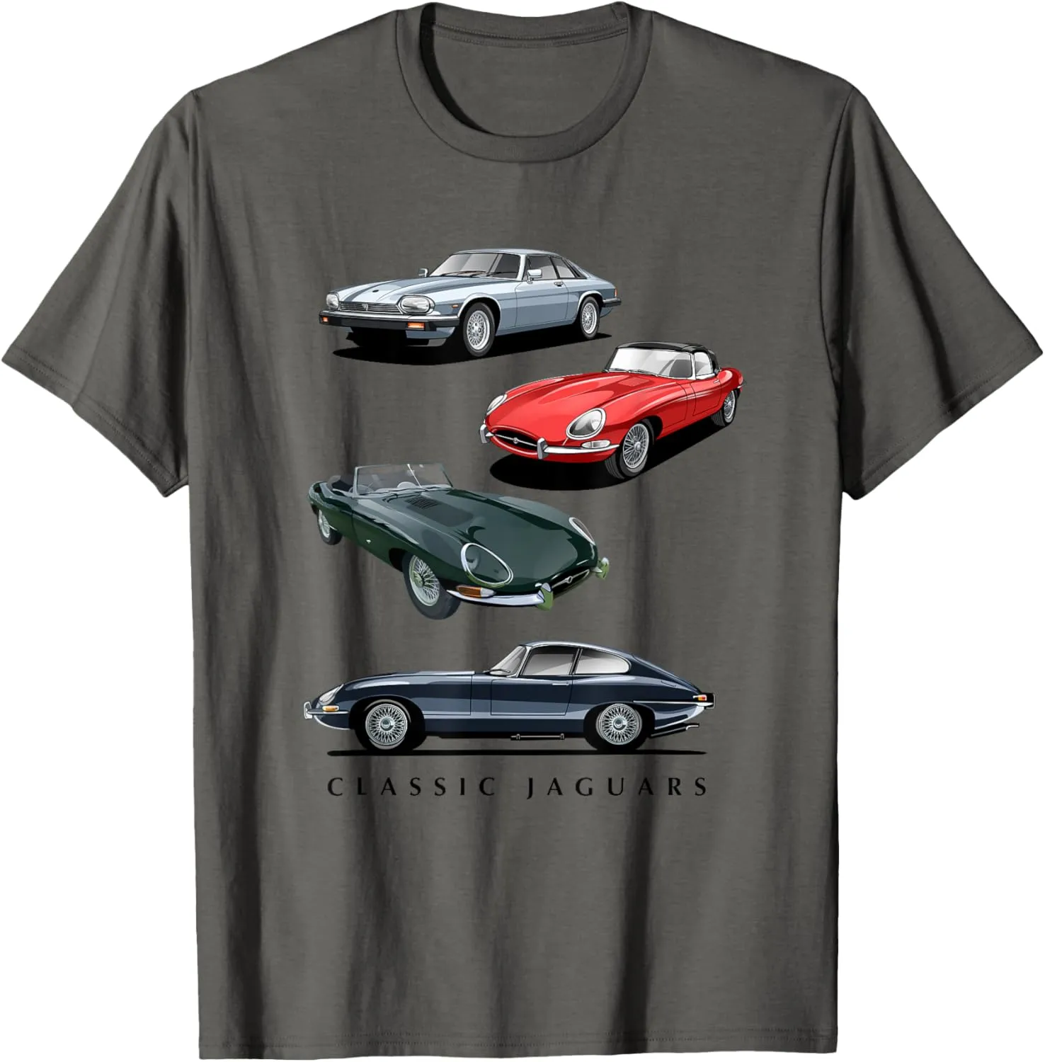 British Sports Cars - Classic Jaguars T-Shirt